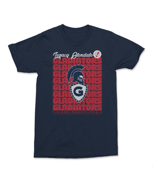 Legacy Traditional School Glendale - Navy Retro Look Shirt