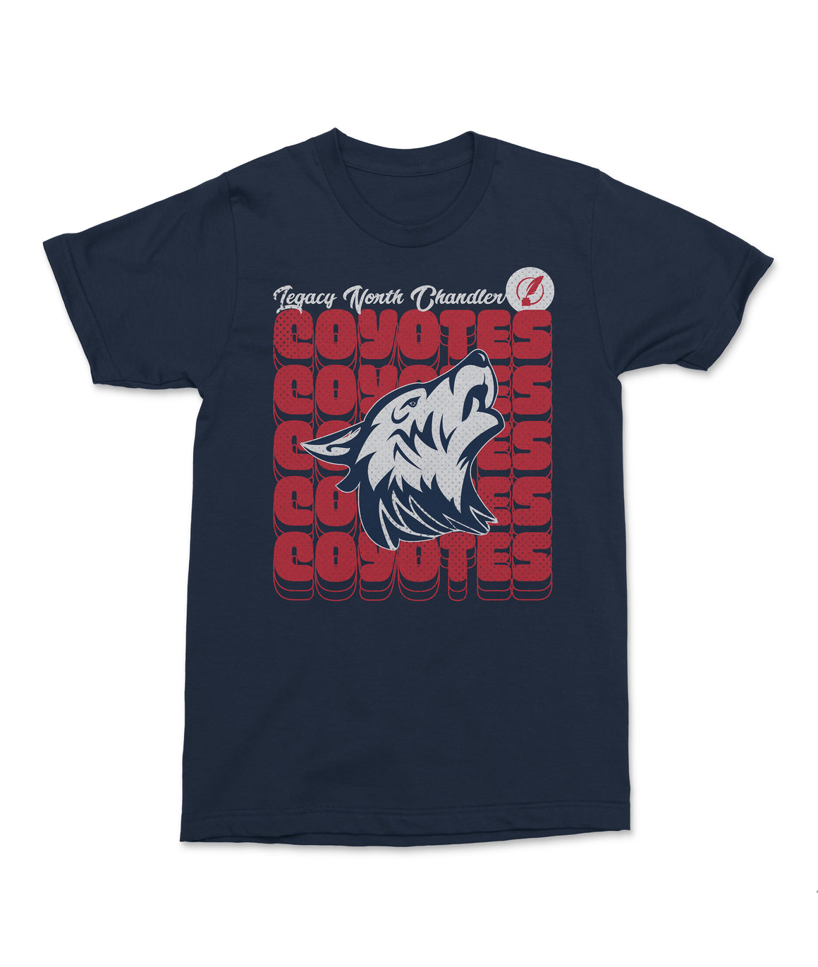 Legacy Traditional School North Chandler - Navy Retro Look Shirt